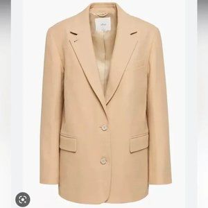 Aritzia Wilfred Sophia Blazer - Tannin - Size SMALL (NWT)